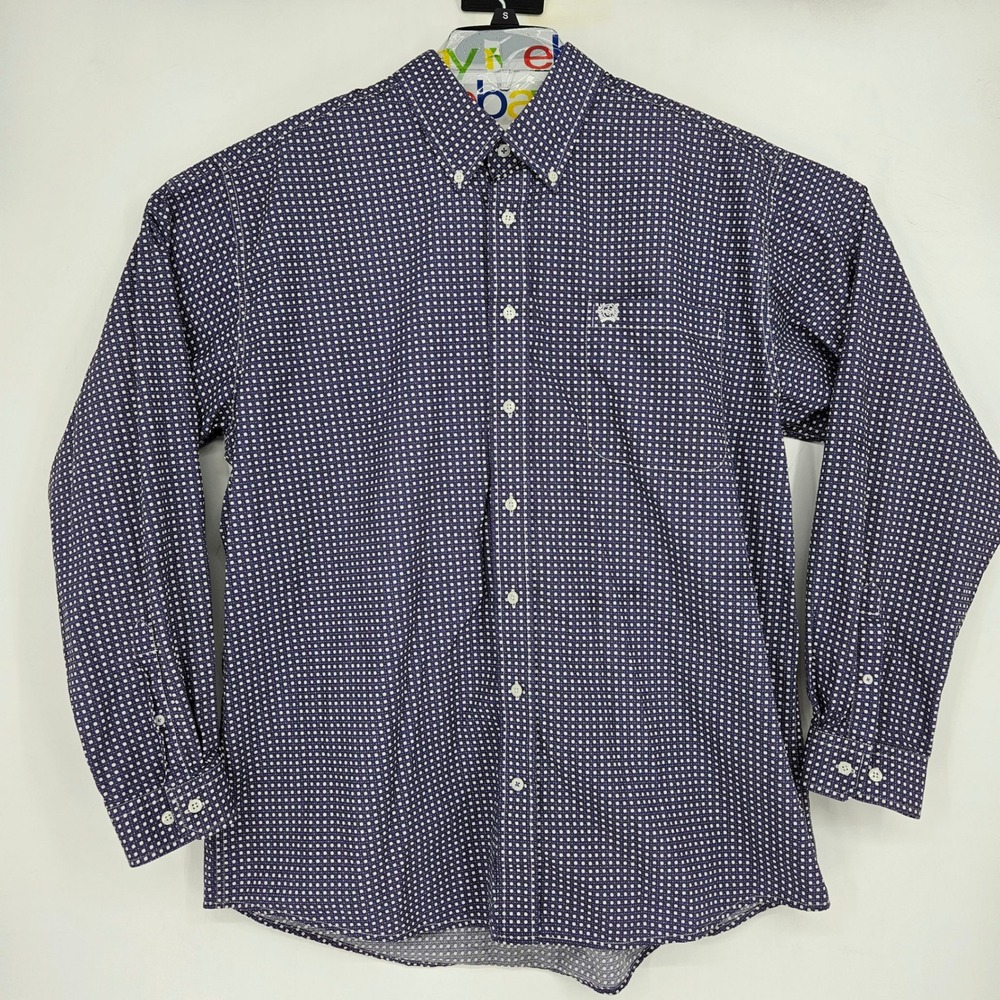 Cinch Shirt Mens‎ Large Western Geometric Button Down Cowboy Rodeo Long Sleeve